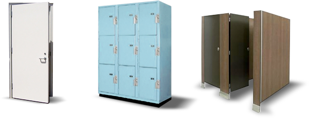 Lockers, Shelving, Toilet partitions and Toilet accessories Lockers, Shelving, Toilet partitions and Toilet accessories